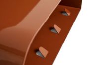 Billede af HAY Korpus Shelf 4 Hooks M 60x25x14 cm - Brick Red 