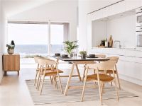 Billede af Andersen Furniture AC2 Stol SH: 43,5 cm - Eg Sort Lak/Cognac Læder