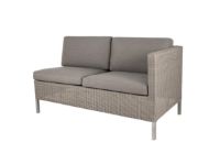 Billede af Cane-line Outdoor Dining Lounge 2 Pers. Sofa Venstre Modul inkl. Hyndesæt L: 153 cm - Taupe Weave/Taupe
