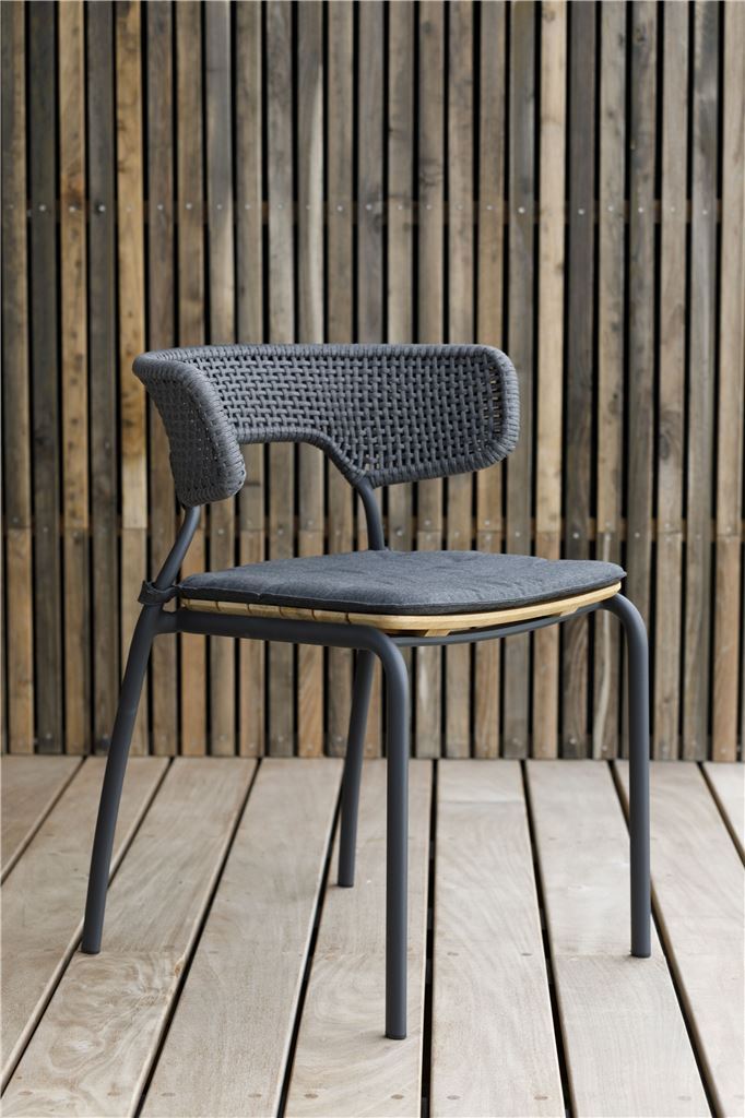 Billede af Mindo 101 Dining Chair Cushion 48x45 cm - Dark Grey