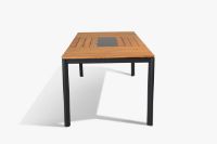 Billede af Mindo 101 Dining Table 222x90 cm - Dark Grey/Teak/Opium Black