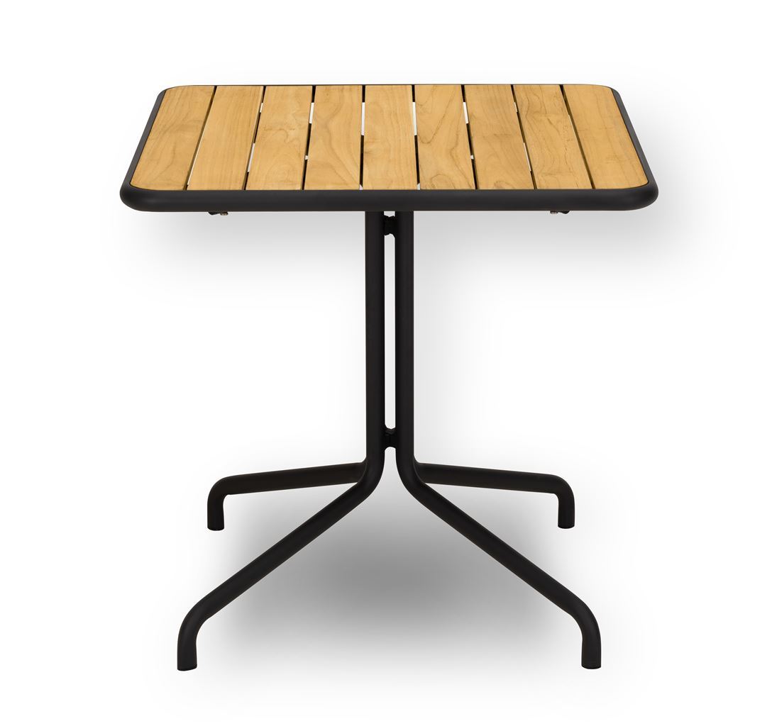 Billede af Mindo 101 Café Table 74,7x74,7 cm - Dark Grey/Teak