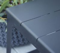 Billede af Cane-line Outdoor Copenhagen Bænk L: 121 cm - Lava Grey/Aluminium