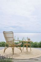 Billede af Sika-Design Tony Exterior Sidebord Ø: 50 cm - Natural 