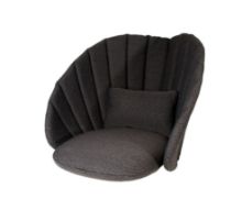 Billede af Cane-line Outdoor Hyndesæt til Peacock Loungestol 44x58 cm - Dark Grey Focus