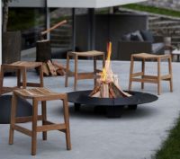 Billede af Cane-line Outdoor Flip Skammel H: 47 cm - Teak