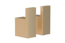 Billede af FROST QUADRA Krog 8 Sæt m. 2 stk - Børstet Guld
 