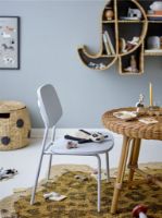 Billede af Bloomingville Mini Gugga Stol SH: 30 cm - Krydsfiner/Grå