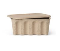 Billede af Ferm Living Paper Pulp Box Set Of 2 Small H: 12,5 cm - Brown