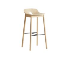 Billede af Woud Mono Bar Stool SH: 75 cm  - Hvidpigmenteret Eg