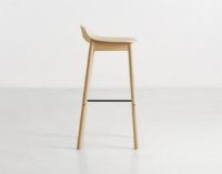 Billede af Woud Mono Bar Stool SH: 75 cm  - Hvidpigmenteret Eg