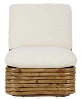 Billede af GUBI Bohemian 72 Lounge Chair SH: 43 cm - Rattan/Chevron 002
