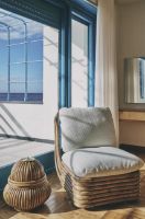 Billede af GUBI Bohemian 72 Lounge Chair SH: 43 cm - Rattan/Chevron 002