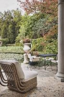 Billede af GUBI Bohemian 72 Lounge Chair SH: 43 cm - Rattan/Chevron 002