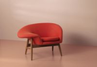 Billede af Warm Nordic Fried Egg Loungestol Venstre SH: 40 cm - Apple Red