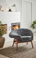 Billede af Warm Nordic Fried Egg Loungestol Venstre SH: 40 cm - Scandinavian Grey