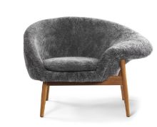 Billede af Warm Nordic Fried Egg Loungestol Højre SH: 40 cm - Scandinavian Grey