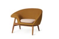 Billede af Warm Nordic Fried Egg Loungestol Venstre SH: 40 cm - Dark Ochre/Pale Rose
