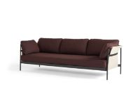 Billede af HAY Can 3 Seater L: 247 cm - Olavi by Hay 14 / Black Steel / Natural Canvas