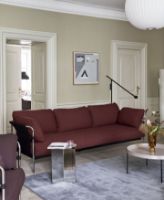 Billede af HAY Can 3 Seater L: 247 cm - Olavi by Hay 14 / Black Steel / Natural Canvas