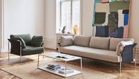 Billede af HAY Can 3 Seater L: 247 cm - Ruskin 5 / Chromed Steel 