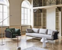 Billede af HAY Can 3 Seater L: 247 cm - Ruskin 5 / Chromed Steel 