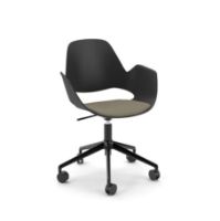 Billede af HOUE FALK Stol Sort H: 83 - 5-stjernet drejefod/Beige