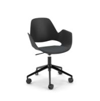 Billede af HOUE FALK Stol Sort H: 83 - 5-stjernet drejefod/Mørkegrå