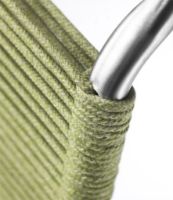 Billede af FDB Møbler M20 Teglgård Snorestol 87x54x65 cm - Rustfrit Stål/Grøn Meleret