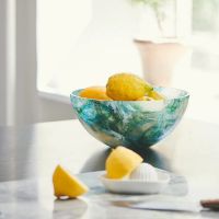 Billede af Kodanska Havana Banana Bowl Large Ø: 28 cm - Blue Lagoon  OUTLET