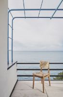 Billede af GUBI Gascoin Outdoor C-Chair Dining SH: 47 cm - Teak/Flet 