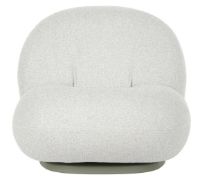 Billede af GUBI Pacha Outdoor Lounge Chair w. Swivel SH: 37 cm - Dedar Libera 003/Moss Gray