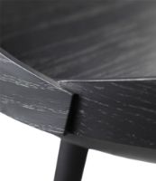 Billede af FDB Møbler D106 Bakketop Bakkebord Philip Bro Ø: 38 cm - Eg/Sort