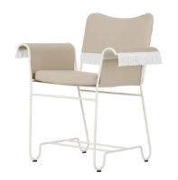 Billede af GUBI Tropique Dining Chair W. Fringes SH: 45 cm - Black/Limonta 12