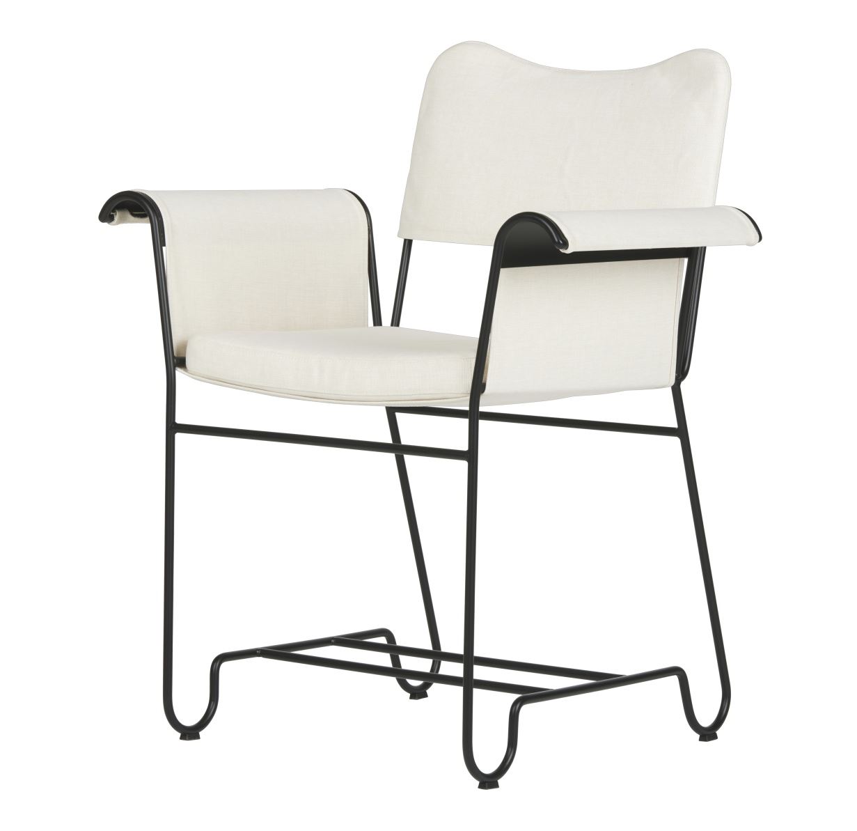 Billede af GUBI Tropique Dining Chair SH: 45 cm - Black/Limonta 06