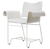 Billede af GUBI Tropique Dining Chair W. Fringes SH: 45 - White/Limonta 06
