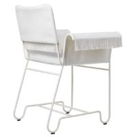 Billede af GUBI Tropique Dining Chair W. Fringes SH: 45 - White/Limonta 06