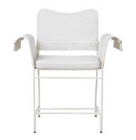 Billede af GUBI Tropique Dining Chair W. Fringes SH: 45 - White/Limonta 06