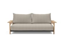Billede af Innovation Living Malloy Wood Sofa Bed B: 230 cm - Lakeret Eg/579 Kenya Gravel