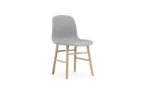 Billede af Normann Copenhagen Form Stol SH: 44cm - Partner Grey/Eg