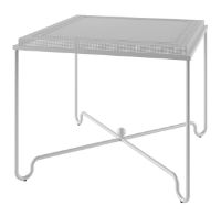Billede af GUBI Tropique Dining Table 90x90 cm - White Steel