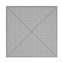 Billede af GUBI Tropique Dining Table 90x90 cm - White Steel