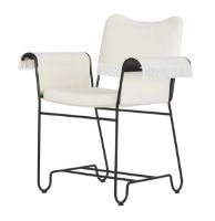 Billede af GUBI Tropique Dining Chair W. Fringes SH: 45 cm - Black/Limonta 06