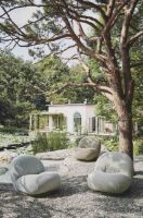 Billede af GUBI Pacha Outdoor Lounge Chair SH: 37 cm - Chevron 002