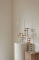 Billede af STOFF Nagel Candle Holder Set of 3 H: 6,9 cm - Rose Gold