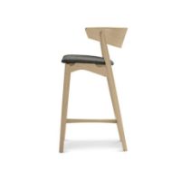 Billede af Sibast Furniture No 7 Bar Stool SH: 65 cm - Soap Oak / Remix 133 Dark Grey 