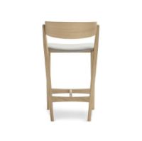 Billede af Sibast Furniture No 7 Bar Stool SH: 65 cm - Soap Oak / Remix 123 Light Grey 