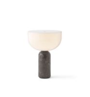 Billede af New Works Kizu Portable Table Lamp Ø: 18 cm - Gris Du Marais / White Acrylic 