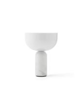Billede af New Works Kizu Portable Table Lamp Ø: 18 cm - White Marble / White Acrylic