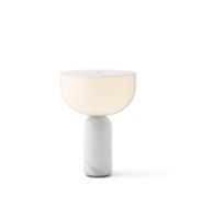 Billede af New Works Kizu Portable Table Lamp Ø: 18 cm - White Marble / White Acrylic